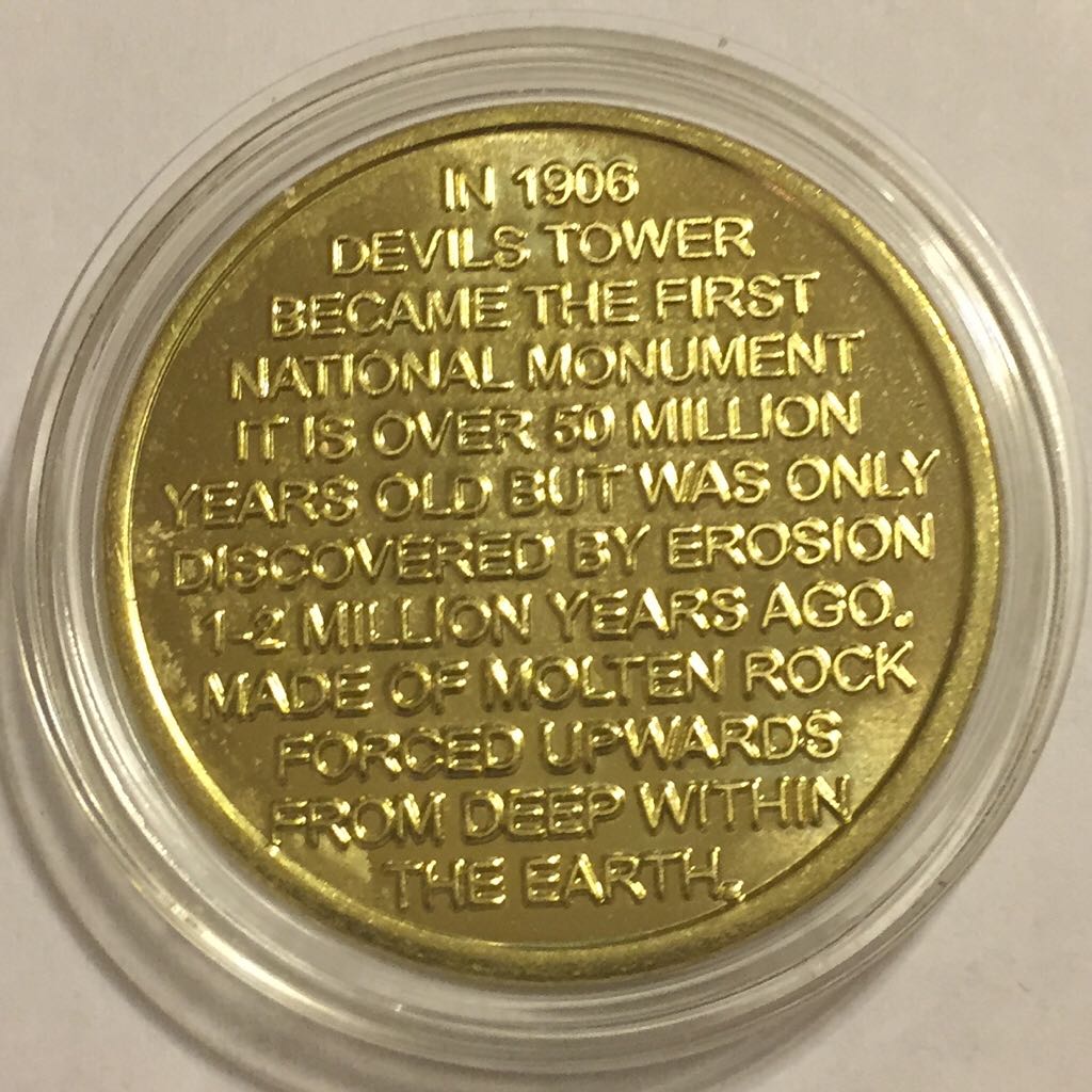Tolken - Devils Tower  coin collectible - Main Image 2