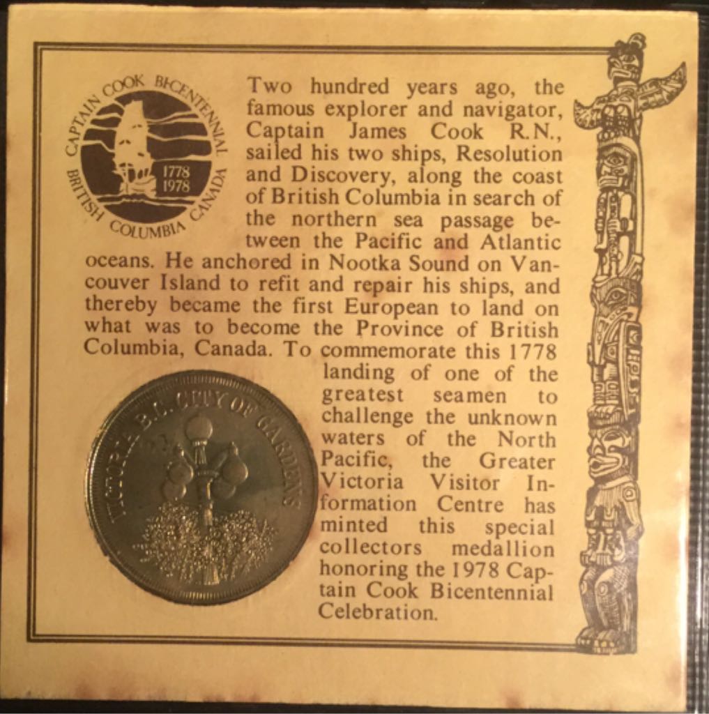 Captain James Cook - Bicentennial Commemorative Medallion   coin collectible - Main Image 2