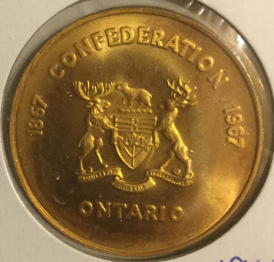 Ontario Confederation Commemorative Coin  coin collectible - Main Image 2