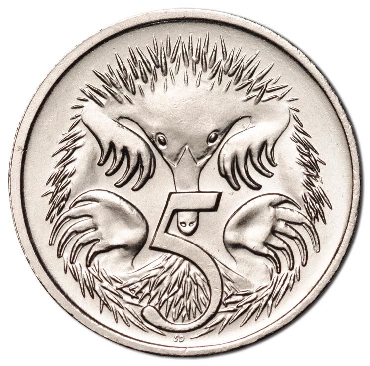 5 Cent Coin Normal Head  coin collectible - Main Image 2