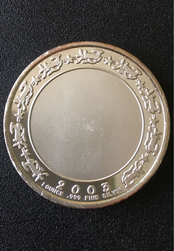 2003 Christmas Silver Round  coin collectible - Main Image 2