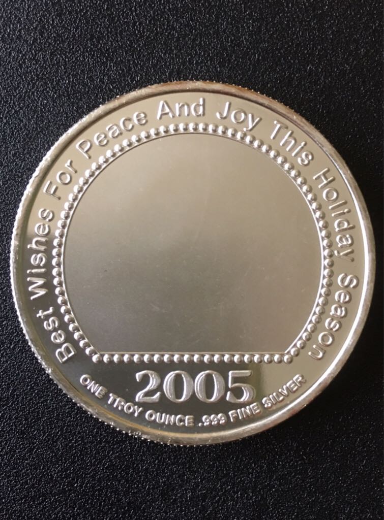 2005 Christmas Silver Round  coin collectible - Main Image 2