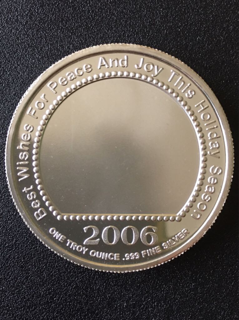 2006 Christmas Silver Round  coin collectible - Main Image 2