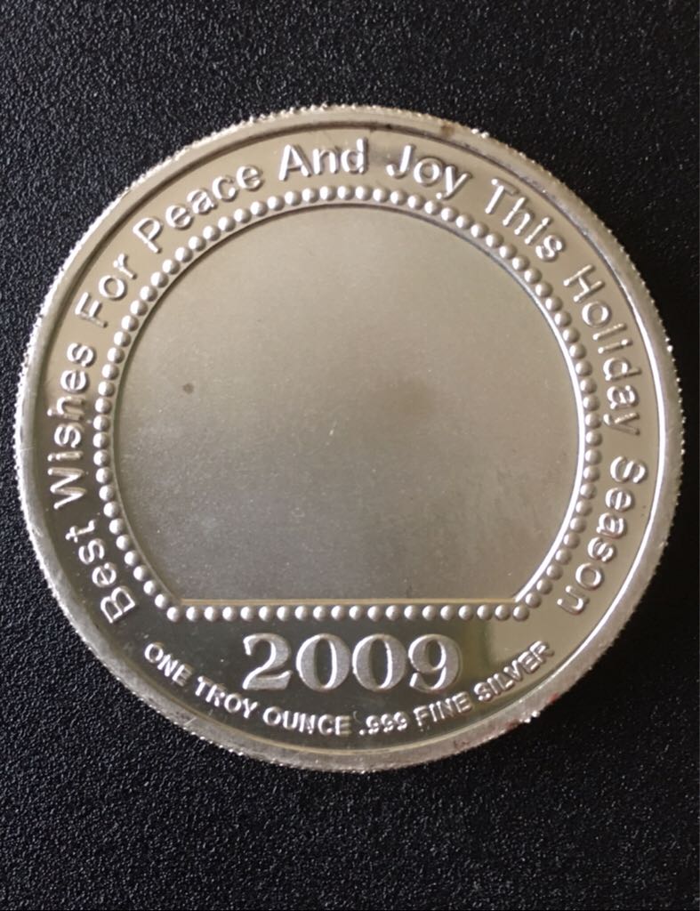 2009 Christmas Silver Round  coin collectible - Main Image 2
