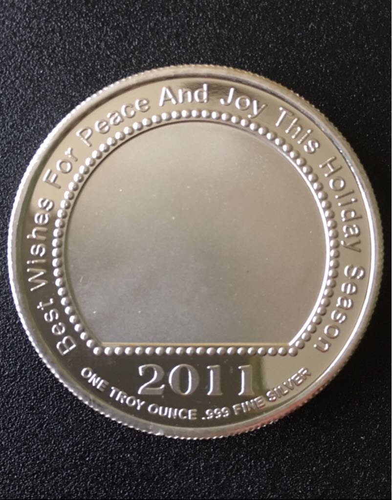 2011 Christmas Silver Round  coin collectible - Main Image 2
