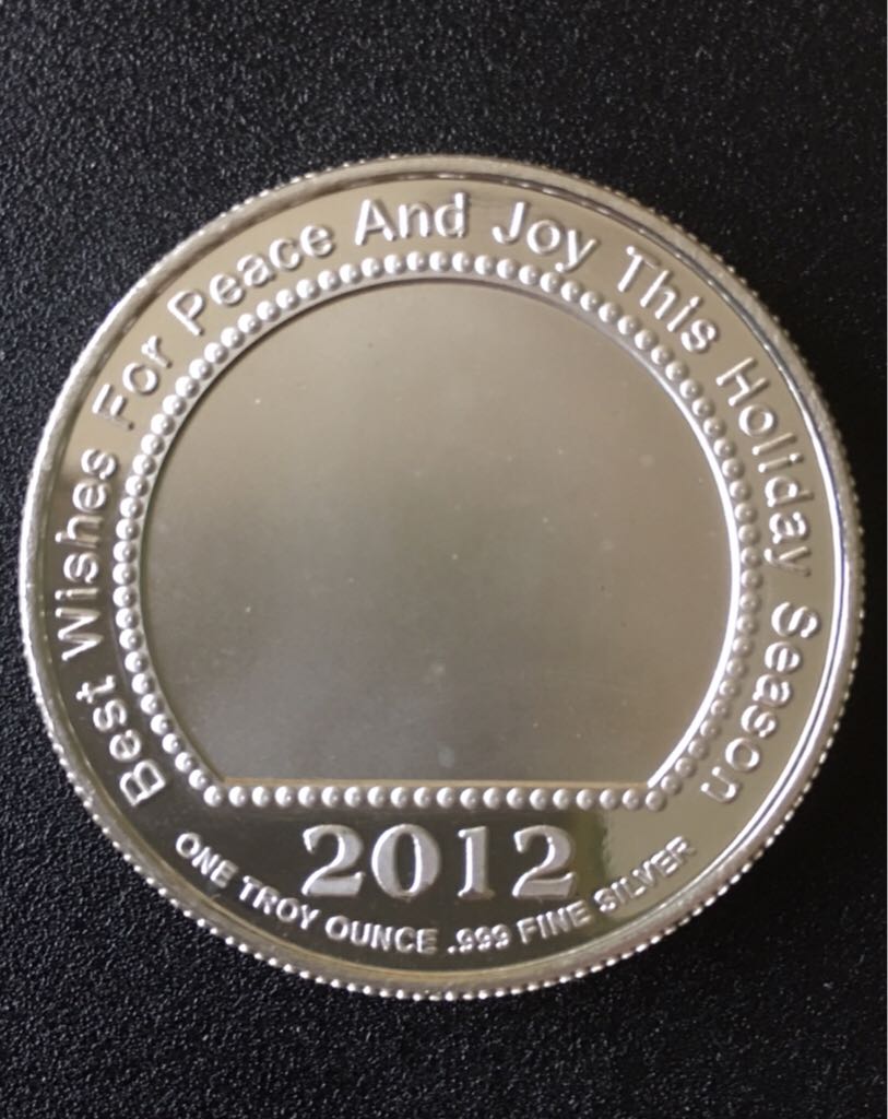 2012 Christmas Silver Round  coin collectible - Main Image 2