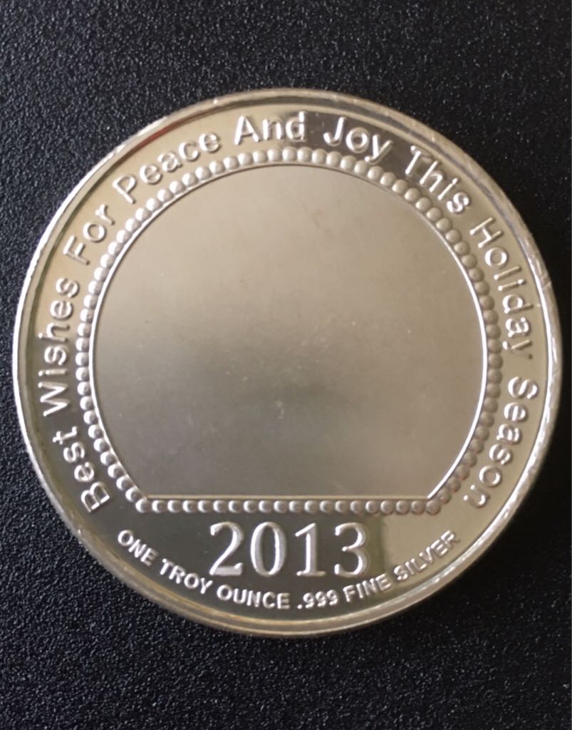 2013 Christmas Silver Round  coin collectible - Main Image 2