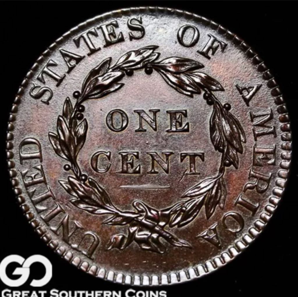1820 Large Cent Coronet Head  coin collectible - Main Image 2