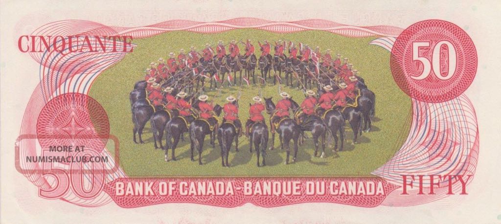 Canadian 50 Dollar Bank Notes  coin collectible - Main Image 2