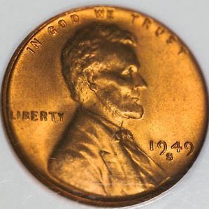 Lincoln 1949 S  coin collectible - Main Image 1