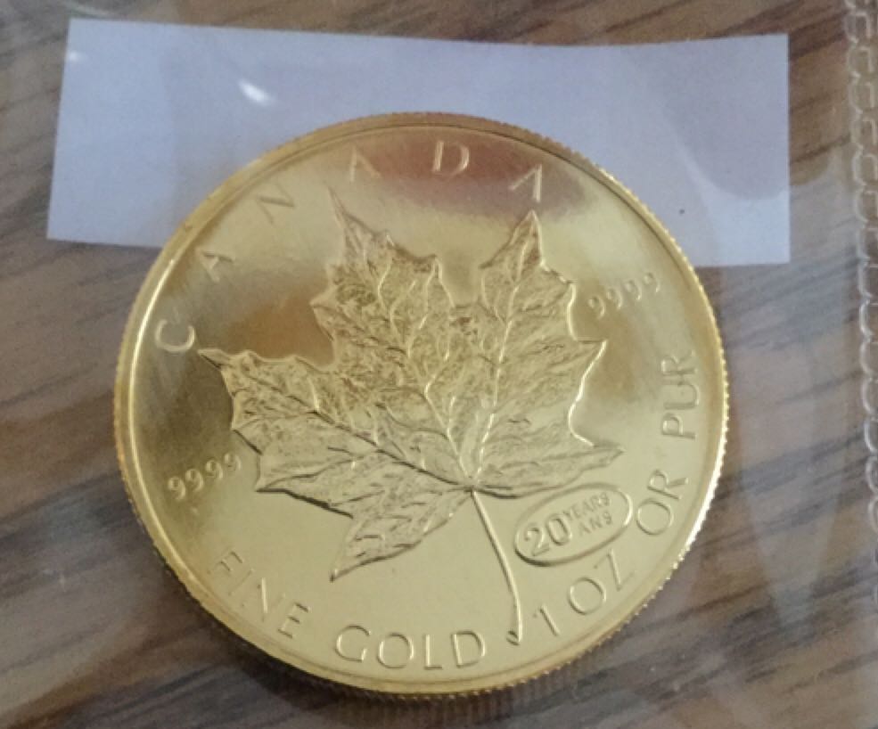 $50 Gold Maple Leaf  coin collectible - Main Image 2