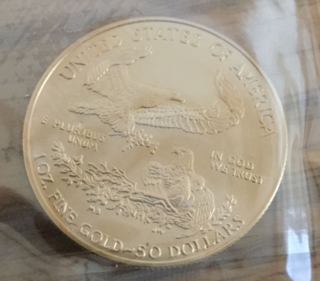 1999 $50 Dollar Gold Eagle  coin collectible - Main Image 2