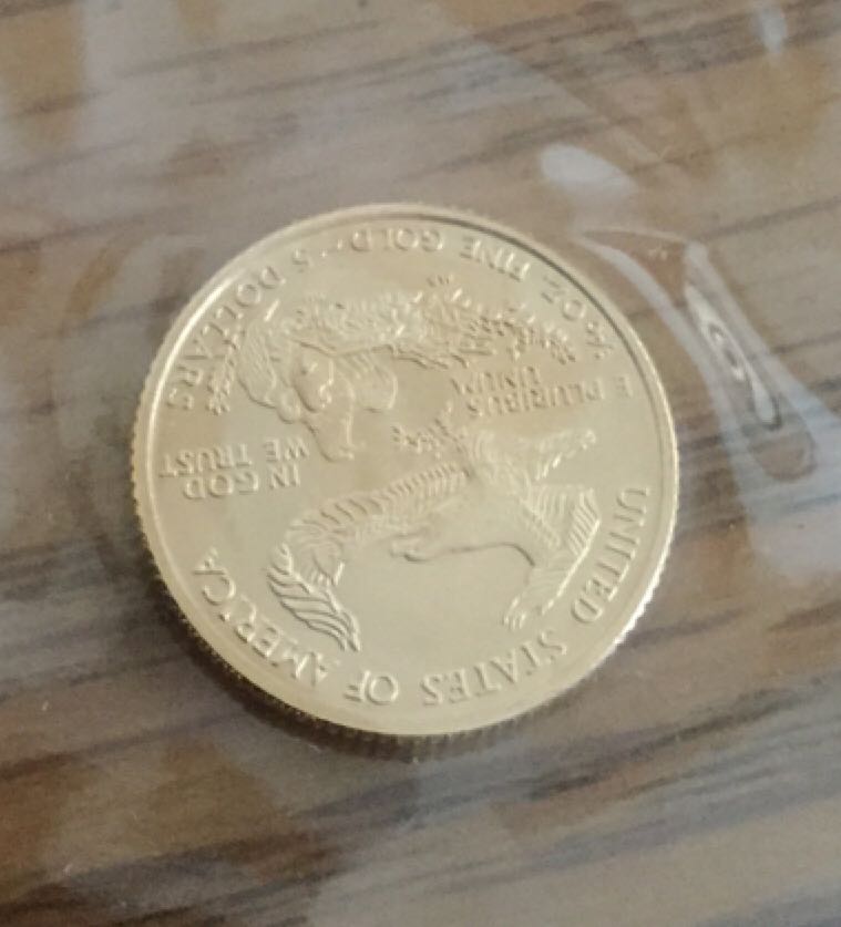 2005 1/10 Gold Eagle  coin collectible - Main Image 2