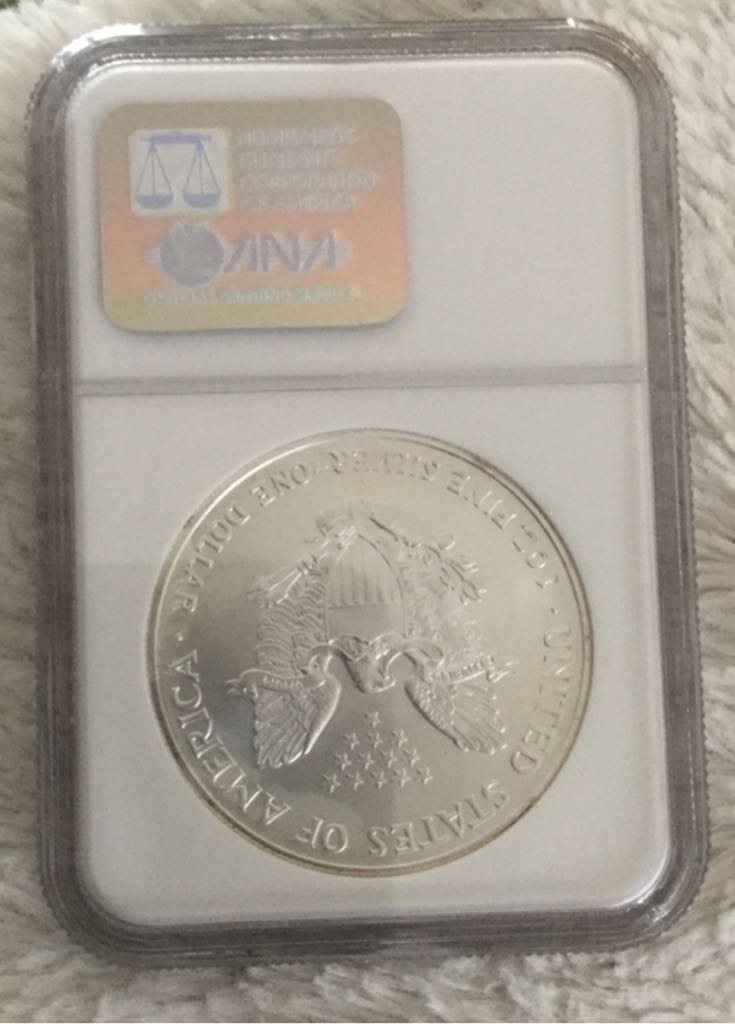 2003 MS70 Silver Eagle  coin collectible - Main Image 2