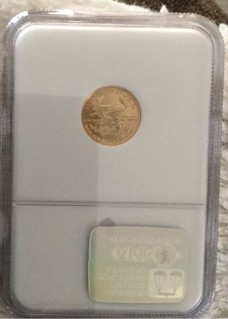 2002-W $5 Gold Eagle PR69DCAM PCGS Michael Reagan Signed  coin collectible - Main Image 2