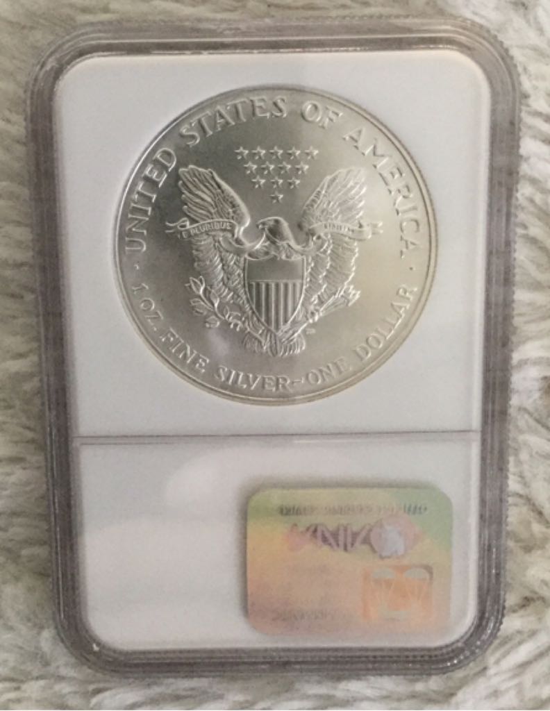2002 Sliver Eagle  coin collectible - Main Image 2