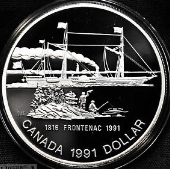 Canadian Silver Dollar 1991 coin collectible - Main Image 1
