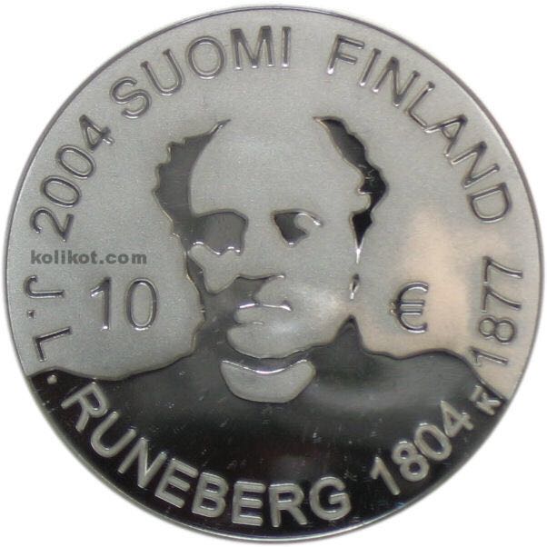 J. L. Runeberg ja runous  coin collectible - Main Image 2
