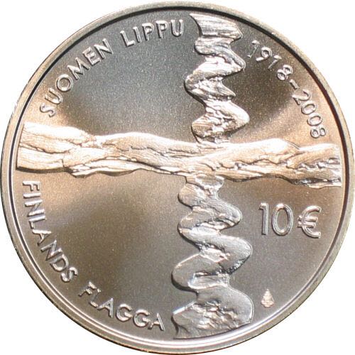 Suomen lippu 90 vuotta  coin collectible - Main Image 2