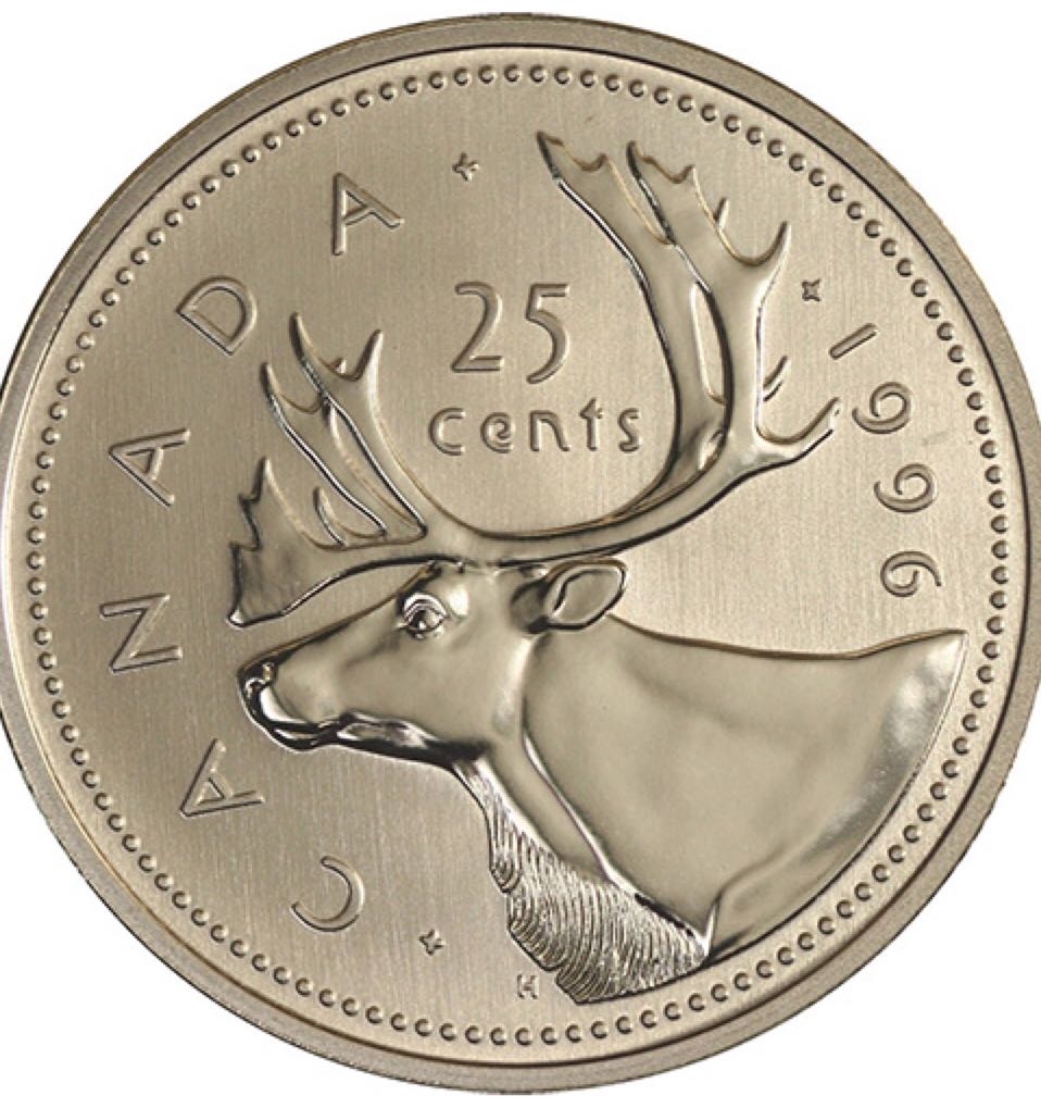 Roll Of Canadian Nickel 5 Cent Coins