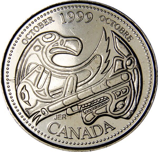 Canadian Nickel 25 Cent Coin