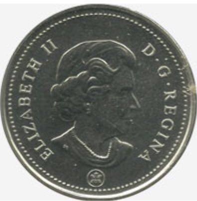 C1 Book - Canadian Nickel 25 Cent Coin - Unc.  coin collectible - Main Image 2