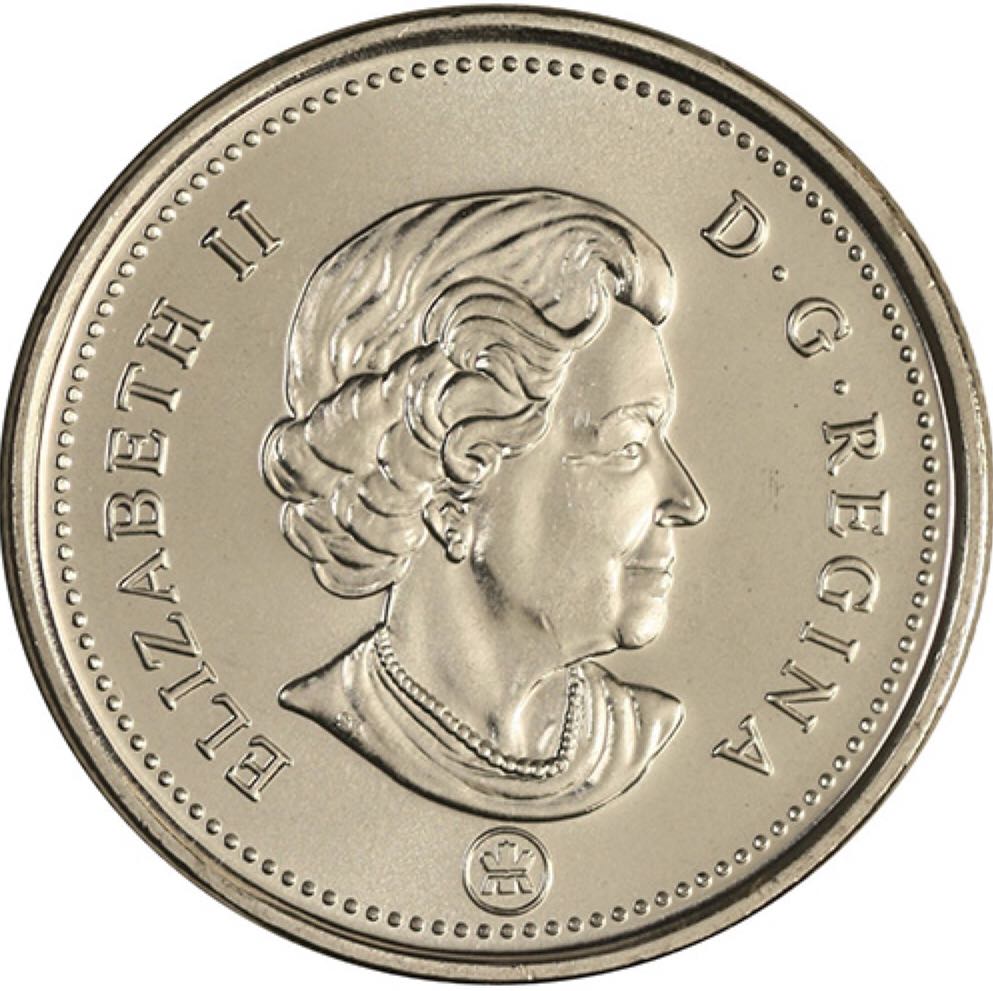 Canadian Nickel 25 Cent Coin  coin collectible - Main Image 2