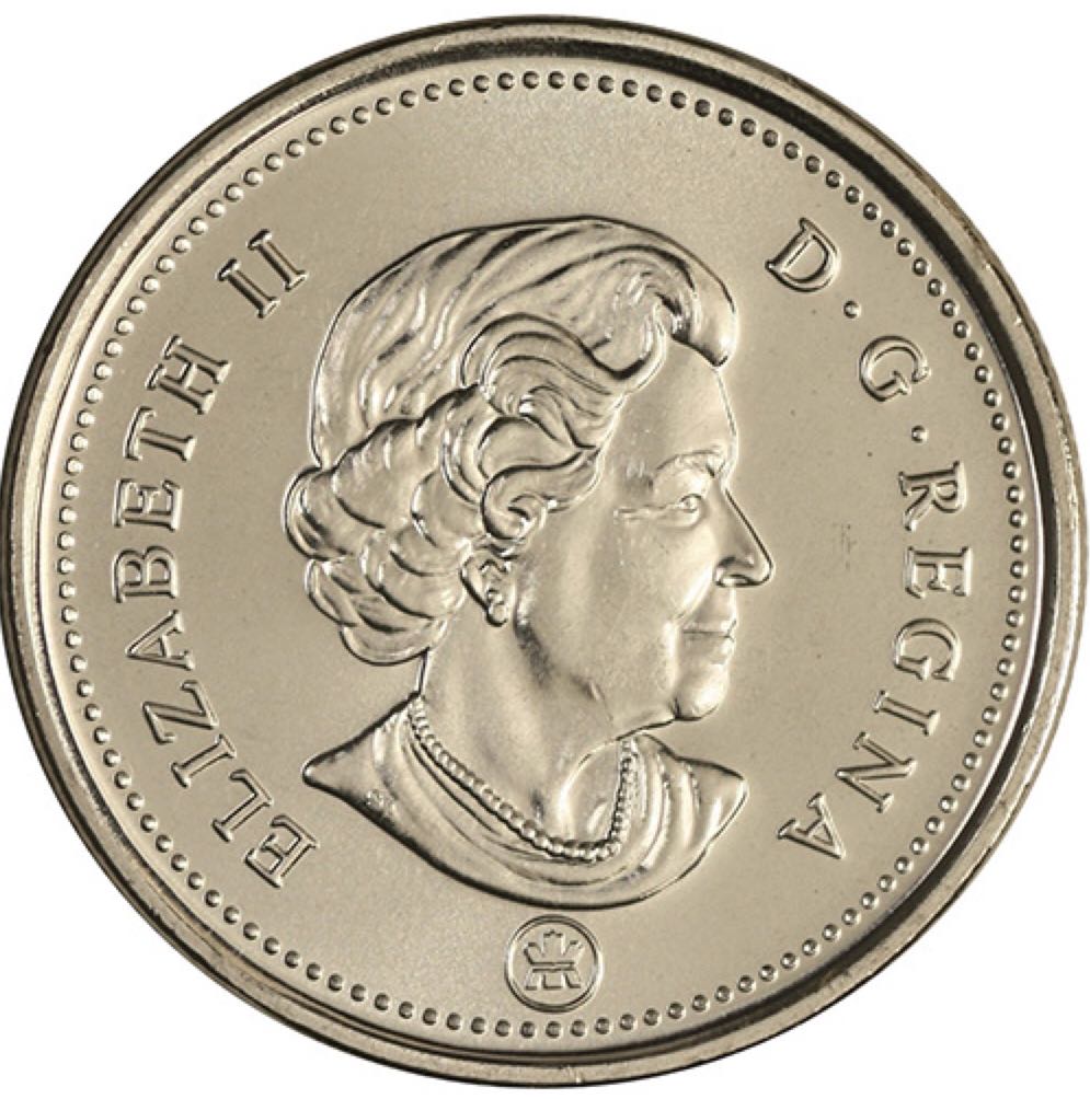Canadian Nickel 25 Cent Coin  coin collectible - Main Image 2