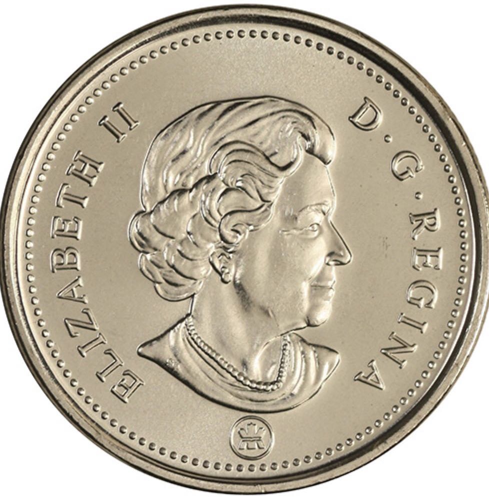 Canadian Nickel 25 Cent Coin  coin collectible - Main Image 2