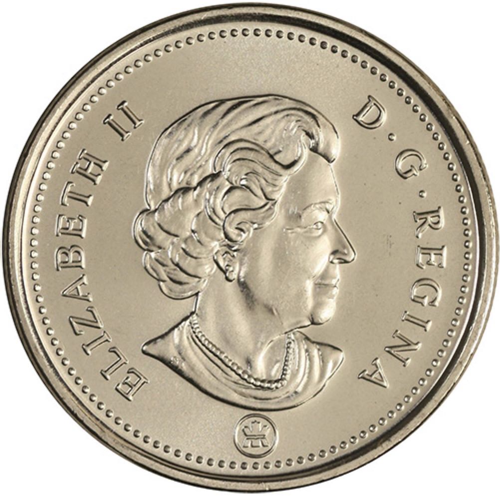 C1 Book - Canadian Nickel 25 Cent Coin - Unc.  coin collectible - Main Image 2