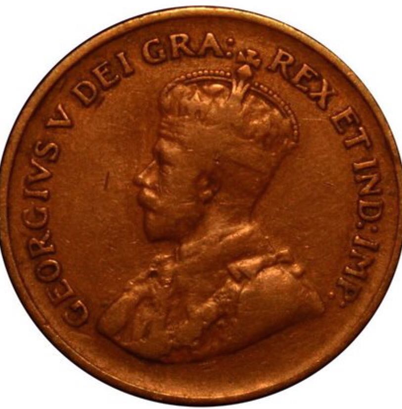 Canadian Copper 1 Cent Coin 1929  coin collectible - Main Image 2