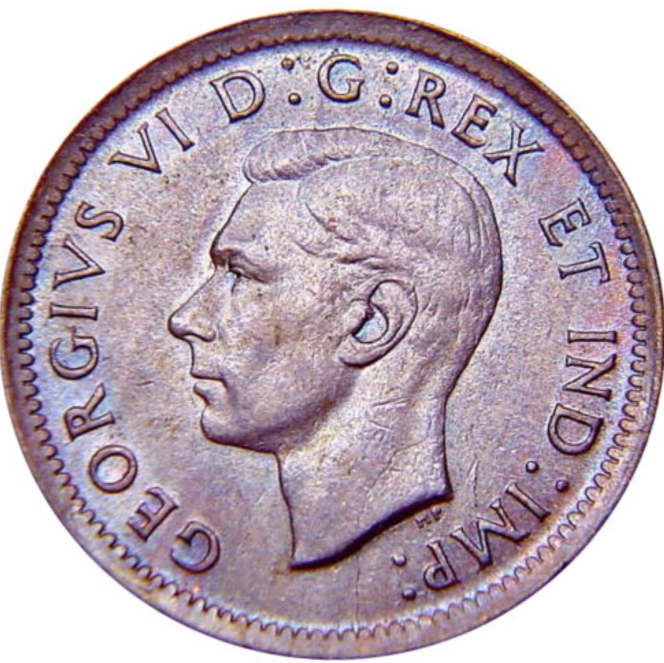 Canadian Copper 1 Cent Coin 1937  coin collectible - Main Image 2