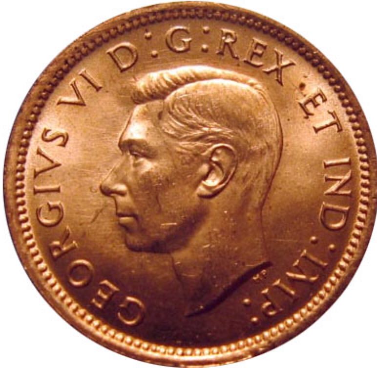 Canadian Copper 1 Cent Coin 1939  coin collectible - Main Image 2
