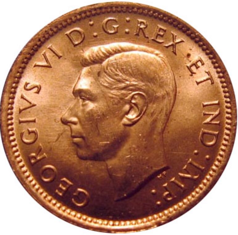 Canadian Copper 1 Cent Coin 1939  coin collectible - Main Image 2