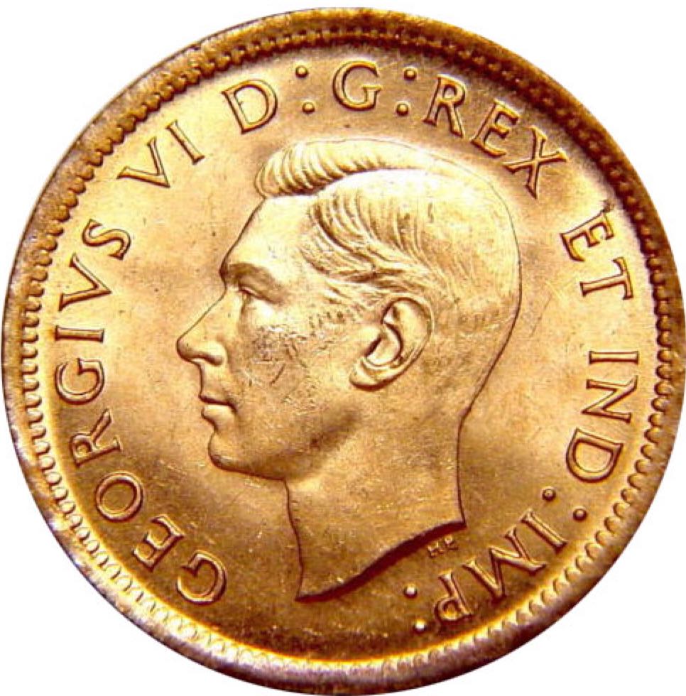 Canadian Copper 1 Cent Coin 1940  coin collectible - Main Image 2