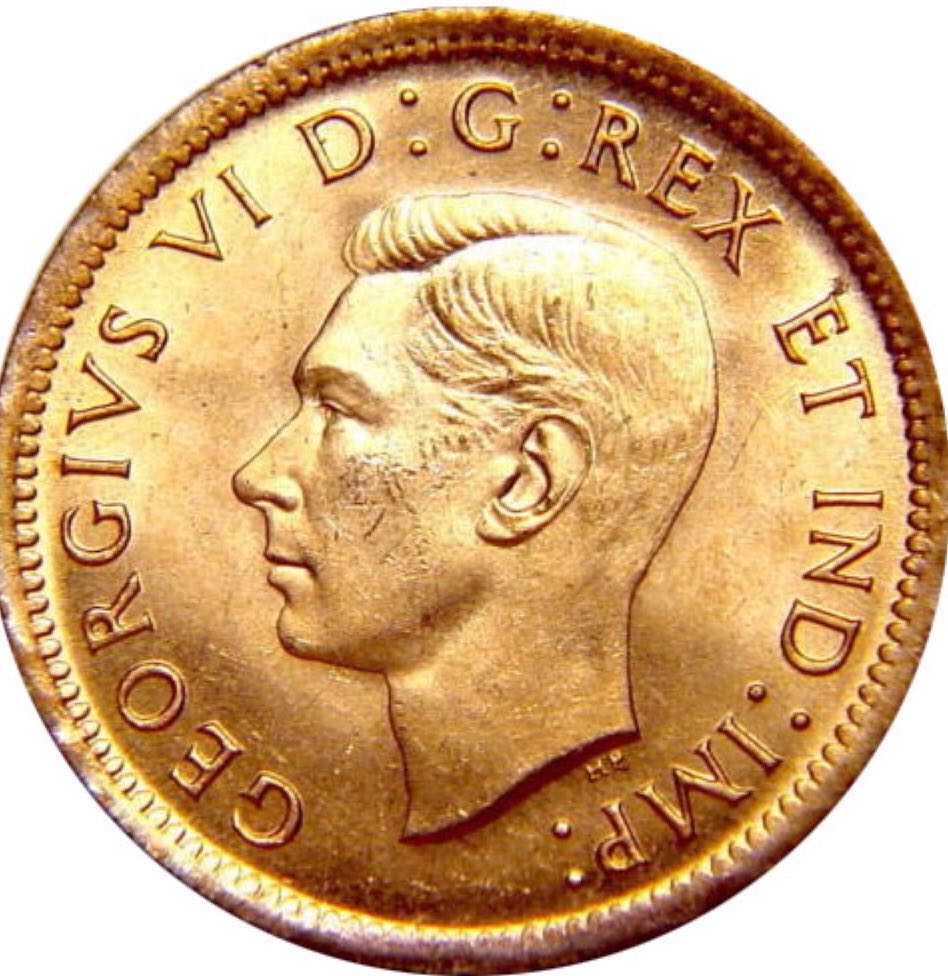 Canadian Copper 1 Cent Coin 1940  coin collectible - Main Image 2