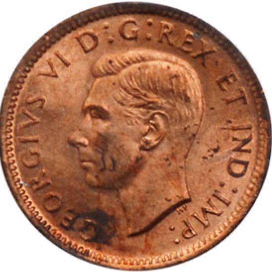 Canadian Copper 1 Cent Coin 1941  coin collectible - Main Image 2
