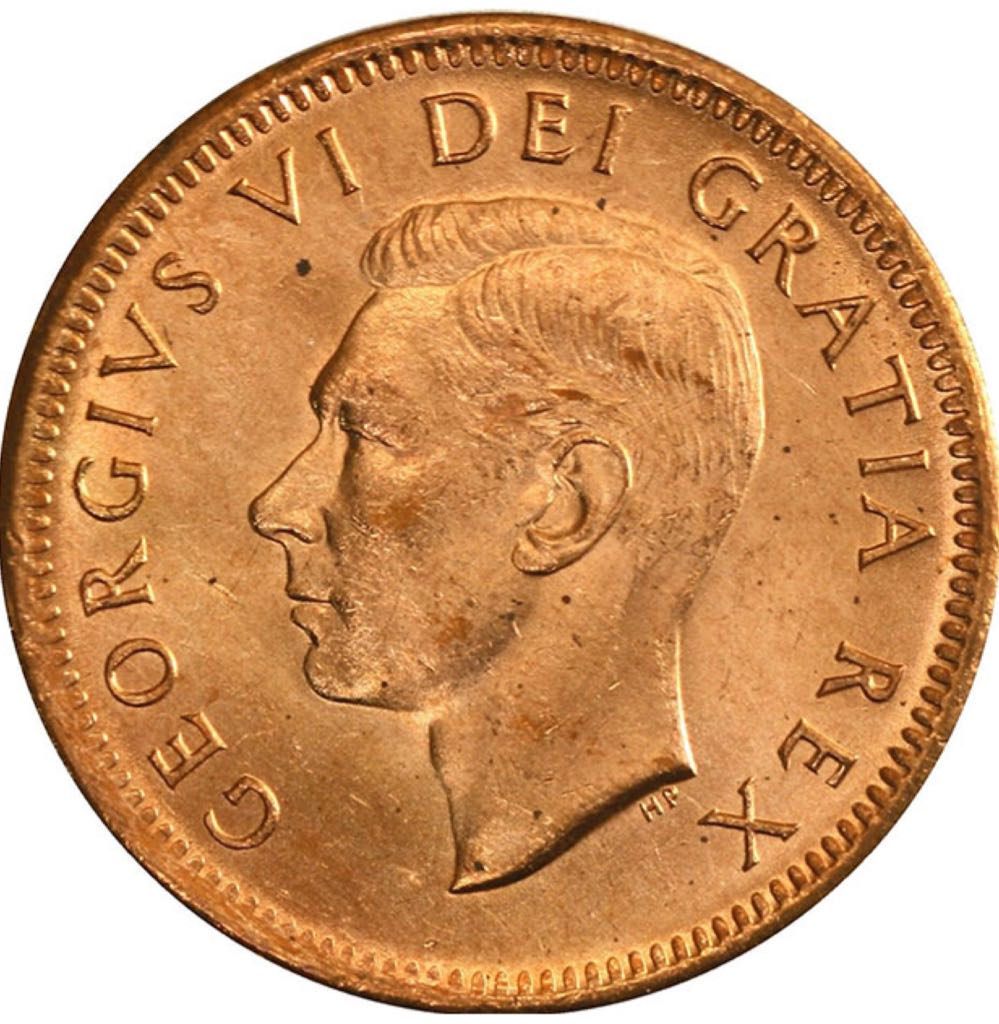 Canadian Copper 1 Cent Coin 1949  coin collectible - Main Image 2