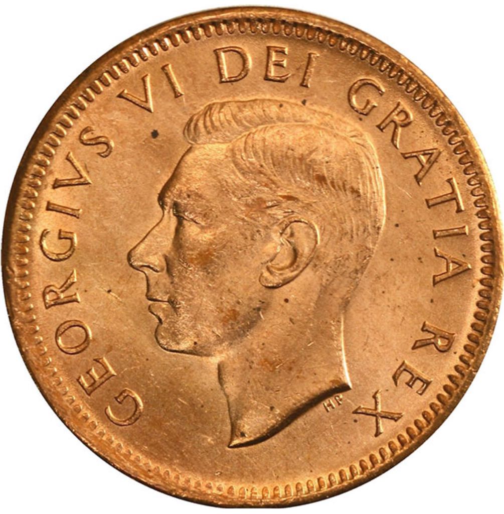 Canadian Copper 1 Cent Coin 1949  coin collectible - Main Image 2