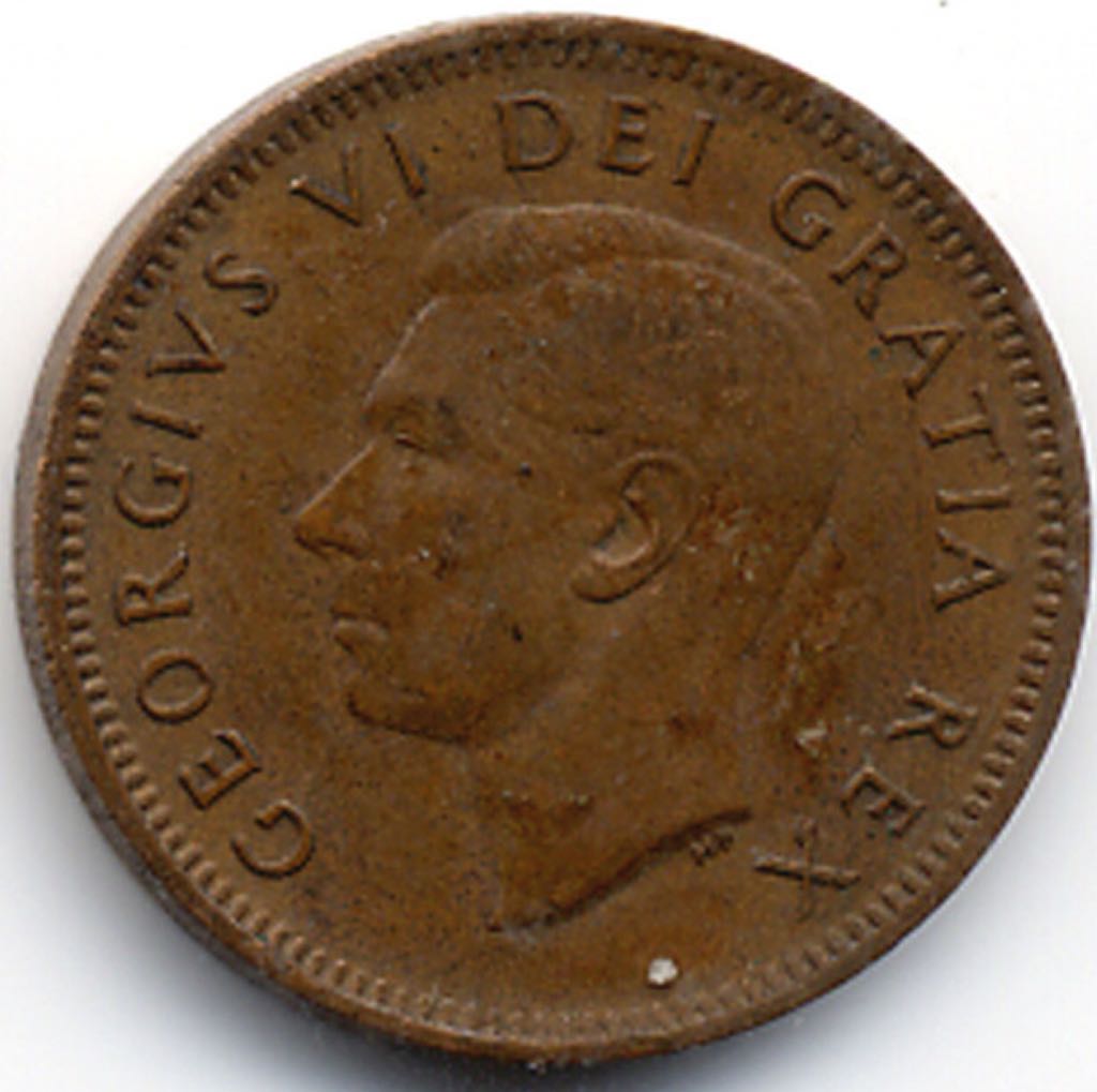 Canadian Copper 1 Cent Coin 1950  coin collectible - Main Image 2