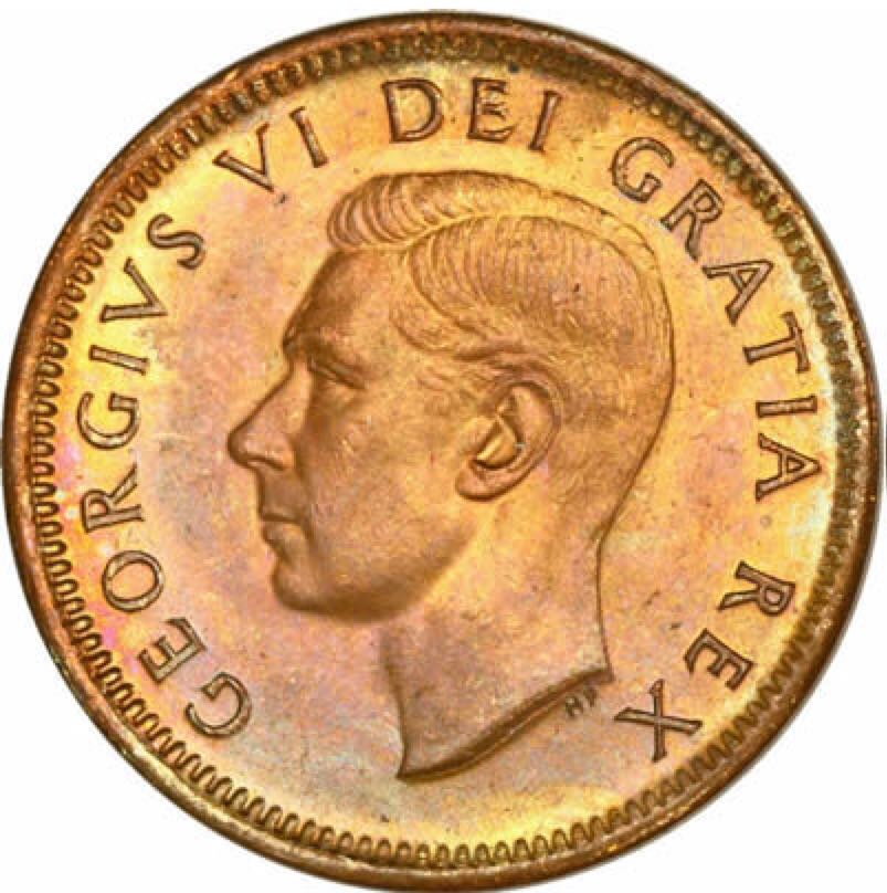 Canadian Copper 1 Cent Coin 1951  coin collectible - Main Image 2
