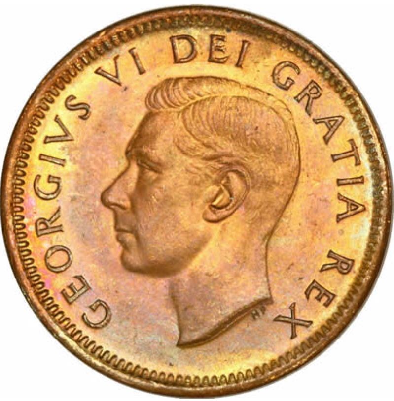 Canadian Copper 1 Cent Coin 1951  coin collectible - Main Image 2