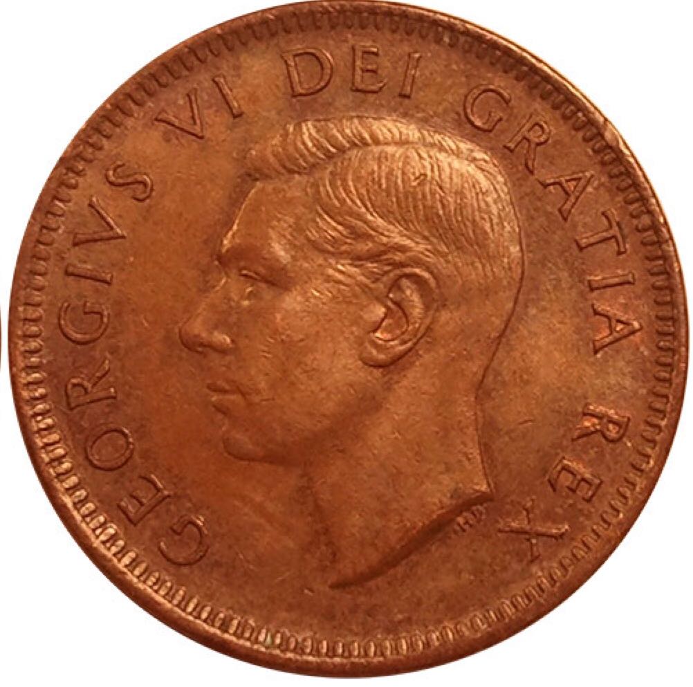 Canadian Copper 1 Cent Coin 1952  coin collectible - Main Image 2