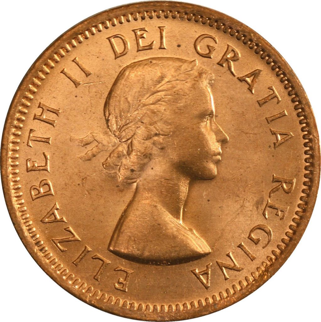 Canadian Copper 1 Cent Coin 1953  coin collectible - Main Image 2