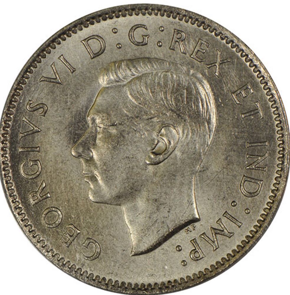 Canadian Nickel 5 Cent Coin 1939  coin collectible - Main Image 2