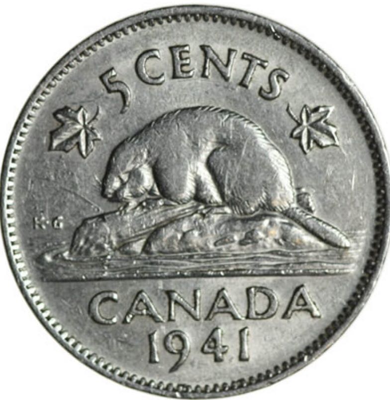 1967 Canadian Silver 10 Cent Coin