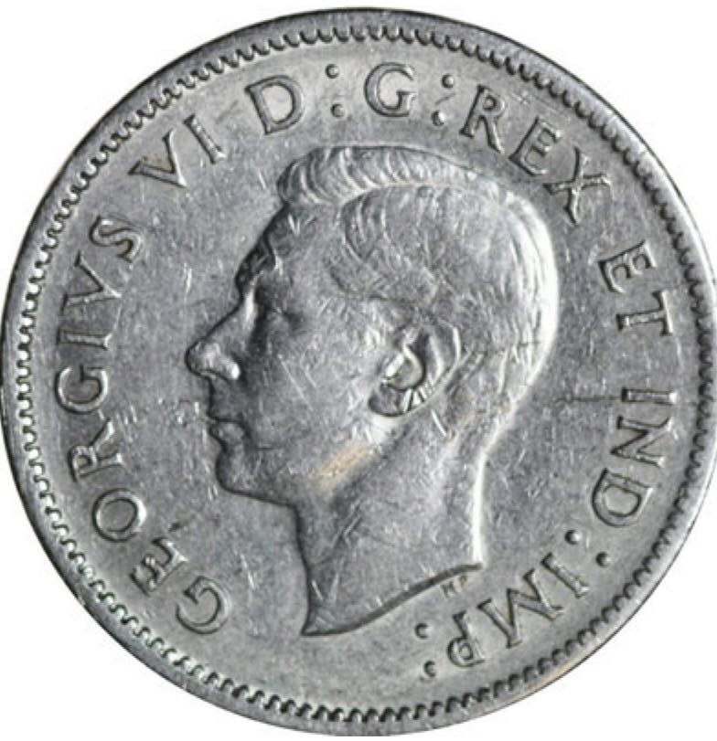 Canadian Nickel 5 Cent Coin 1941  coin collectible - Main Image 2
