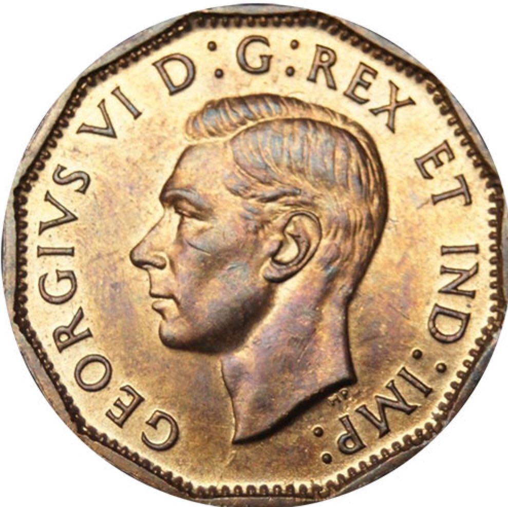 Canadian Copper 5 Cent Coin 1943  coin collectible - Main Image 2