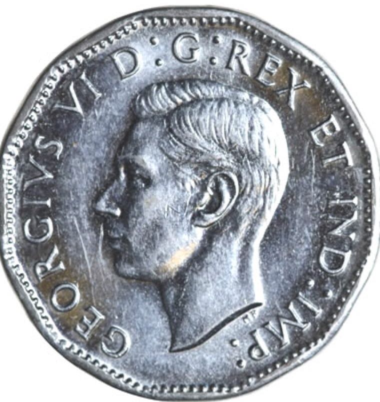Canadian Steel 5 Cent Coin 1944  coin collectible - Main Image 2