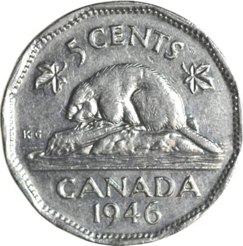 Canadian Nickel 25 Cent Coin